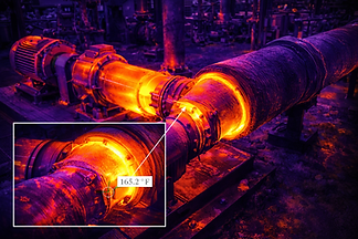 industrial thermal drone inspection detecting heat loss and equipment issues in pipelines and manufacturing facility Minnesota