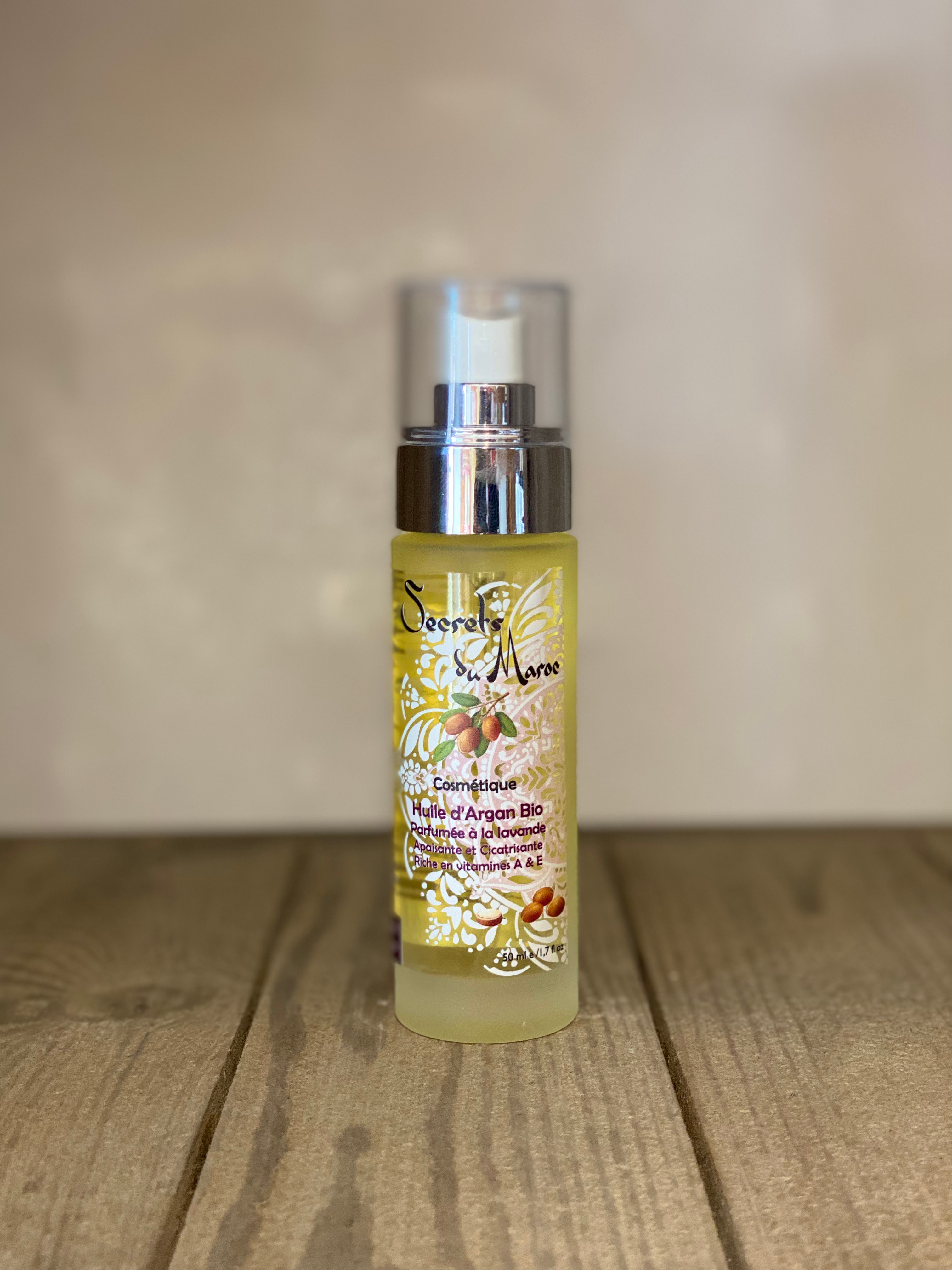 Huile d'argan 50ml parfumée à la Lavande