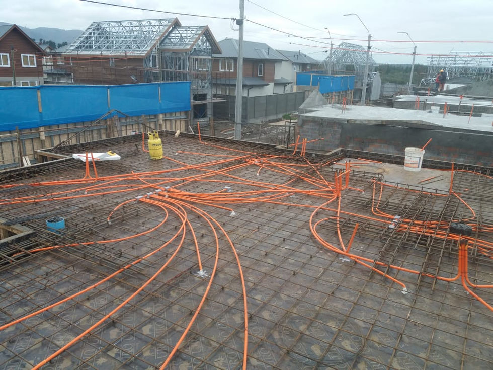 Canalización en Conduit PVC - Construcción de Casa 116mt2