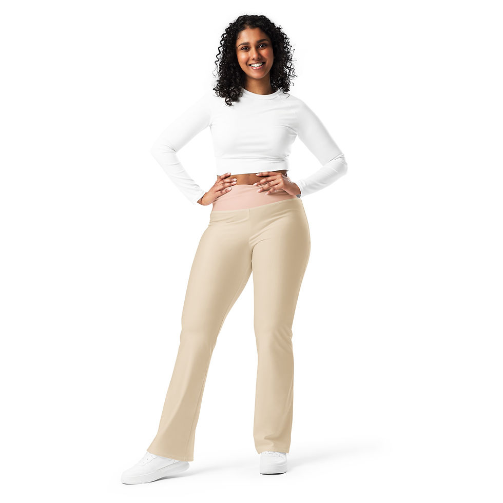Miniaturbild: Flare leggings Champagne