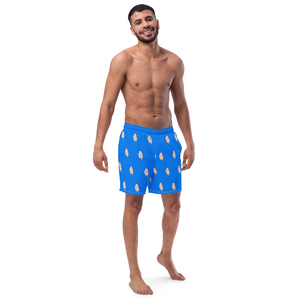 Men's swim trunks peach ice-cream
