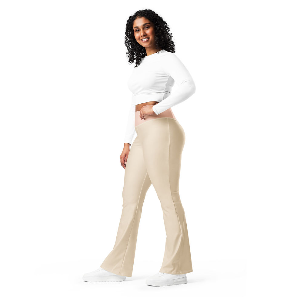 Miniaturbild: Flare leggings Champagne