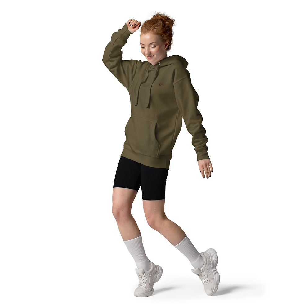 Thumbnail: Unisex hoodie moss green