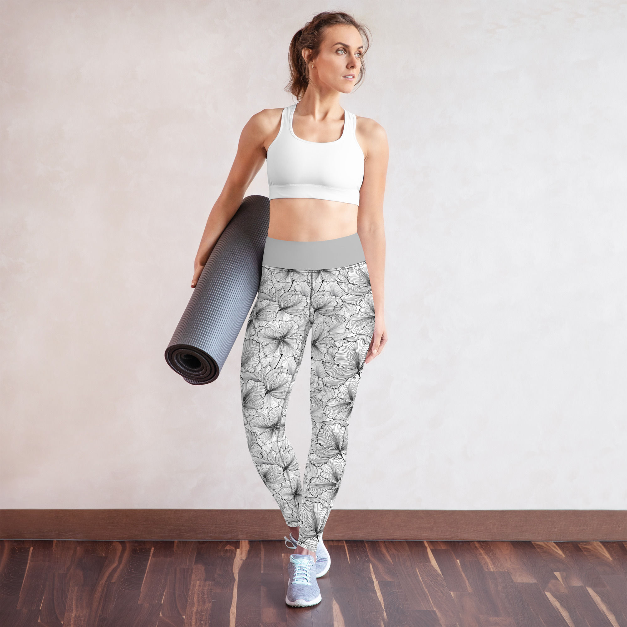 Yoga Leggings Silver Garden