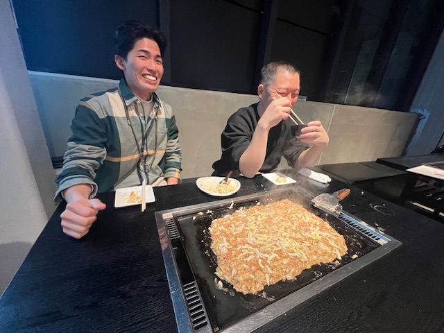 明太チーズもんじゃ絶品です
