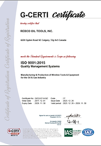 Rebco Oil Tools, Inc. ISO 9001:2015