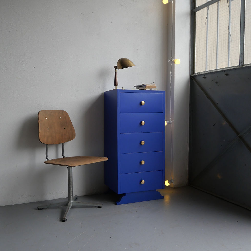 Chiffonnier ancien bleu kein