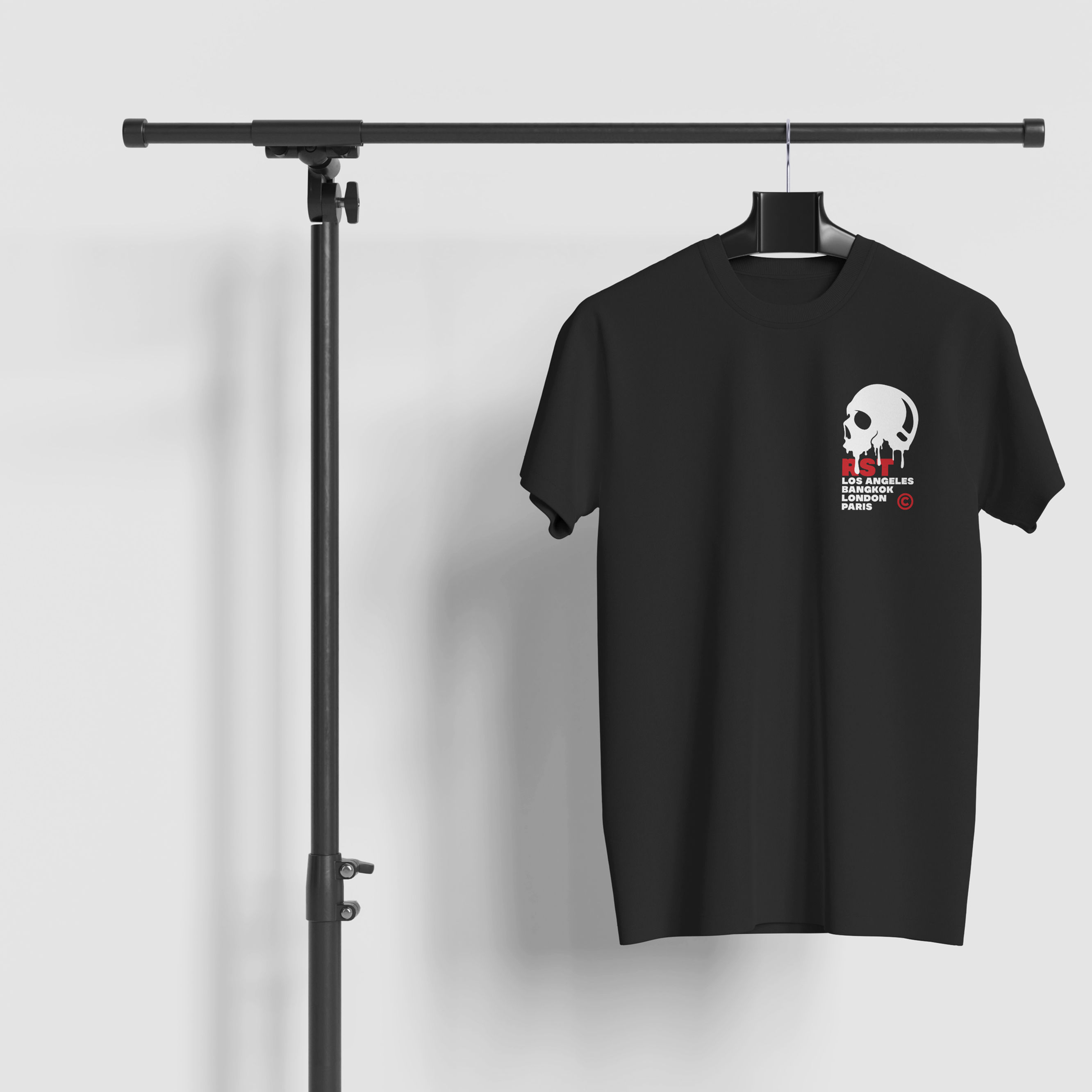 Tee shirt Skull RST Paris Black
