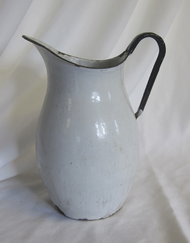 enamelware pitcher