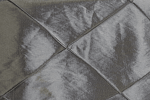 silver taffeta rental linen