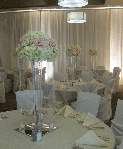 crystal strand centerpiece