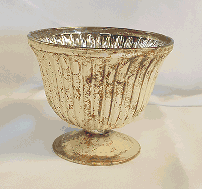 mercury glass pot