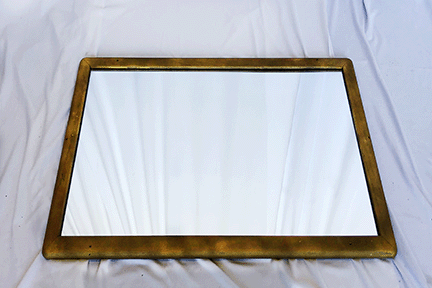 gold framed mirror