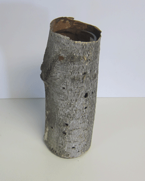 birch bark vase