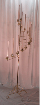 Brass spiral candelabra