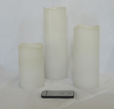 real wax LED candles