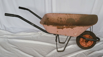 pink chippy wheelbarrow