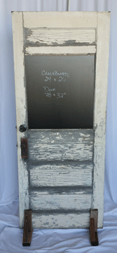 vintage door chalkboard