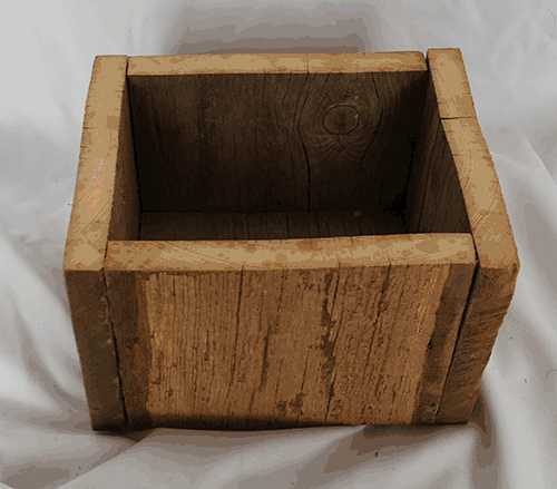 small wood box