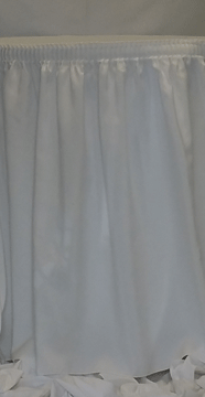 white table skirt rental