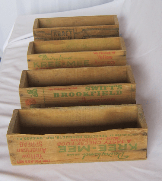 small cheese boxes