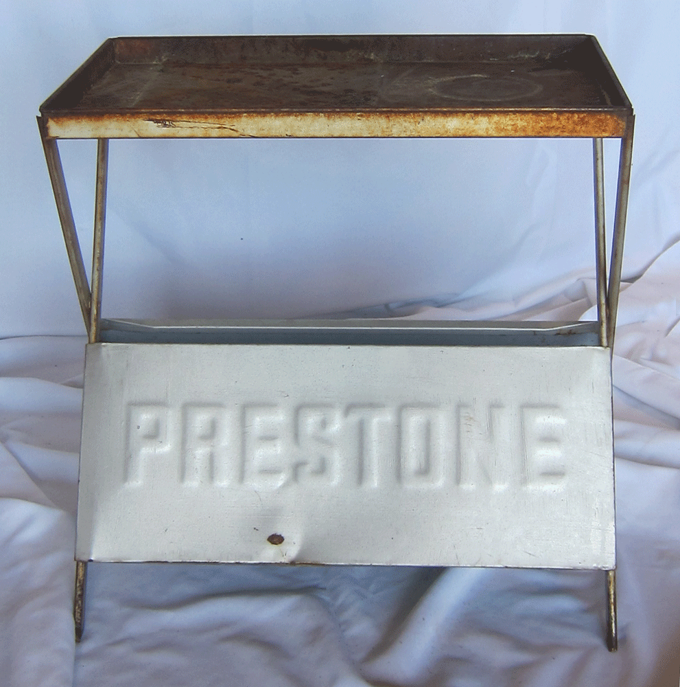 metal side table