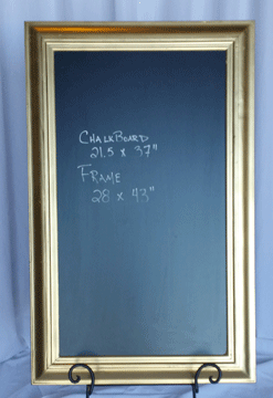 gold chalkboard frame