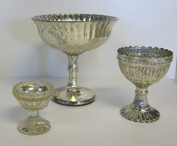 silver mercury glass rental