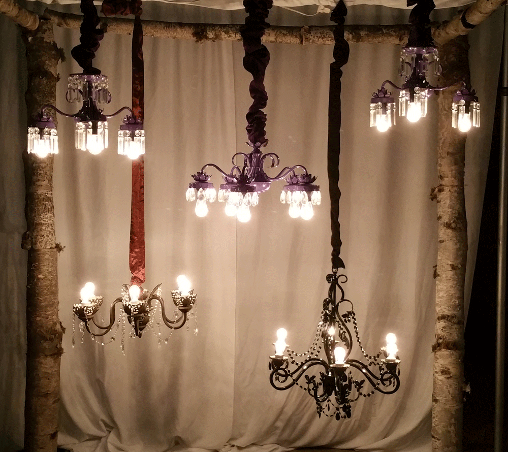 stuff we made: repurposed chandeliers