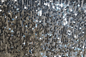 silver sequin rental linen