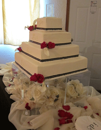 impressive cake table display