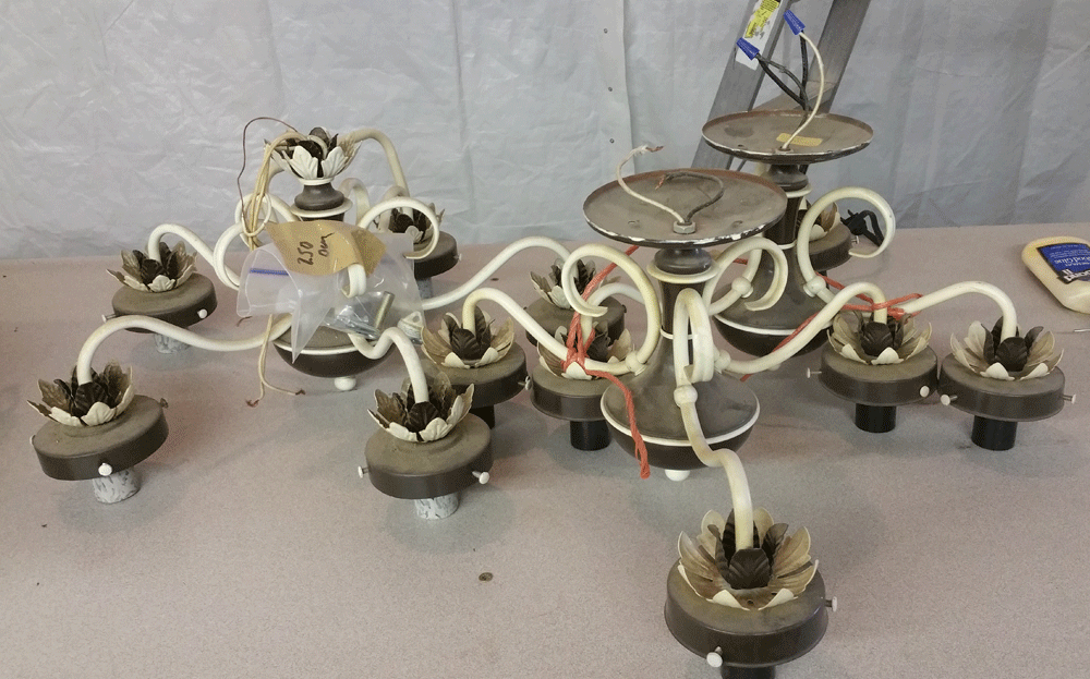 repurposing chandeliers