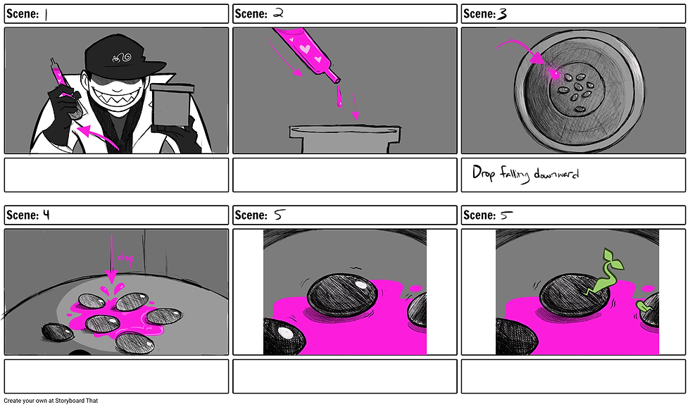 animation storyboard page 1
