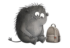 Illustration representing a child coping with the death of a friend or classmate