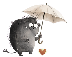 Illustration representing a child coping with a serious illness