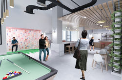 Perspective of Cafe/Bar Area