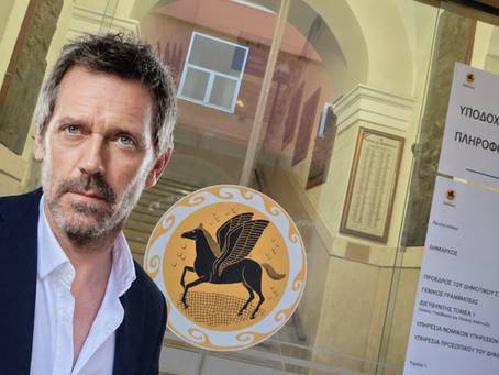 Monopoli diventa greca: Hugh Laurie sul set della nuova serie “Dig”