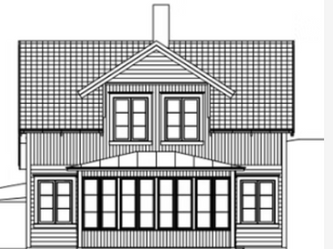 Riting av en tillbyggnad punschveranda