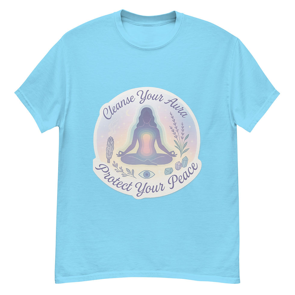 Cleanse Your Aura Spiritual Graphic Tee | Energy Protection Shirt
