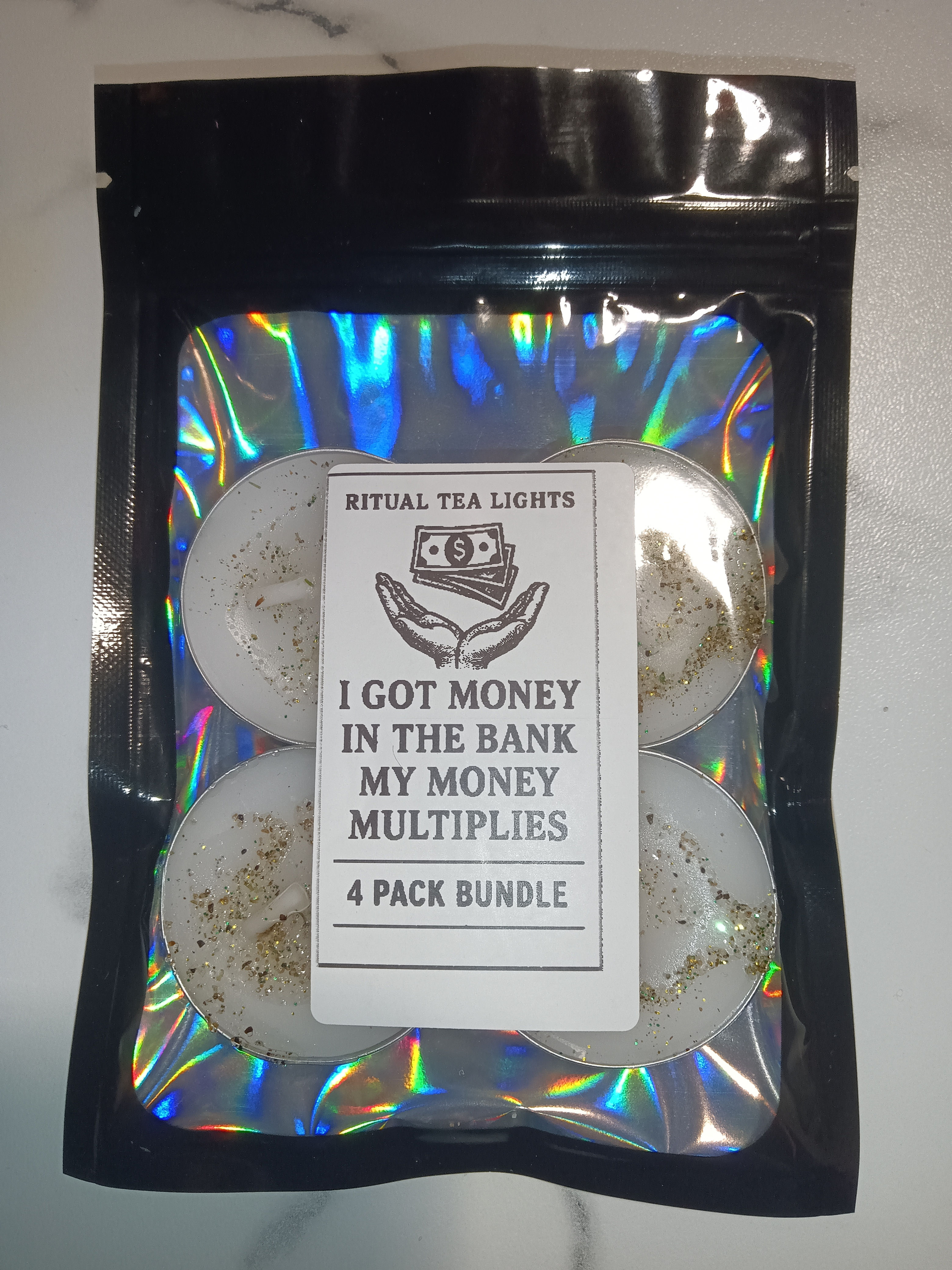 Manifesting Money Tea Light Candles