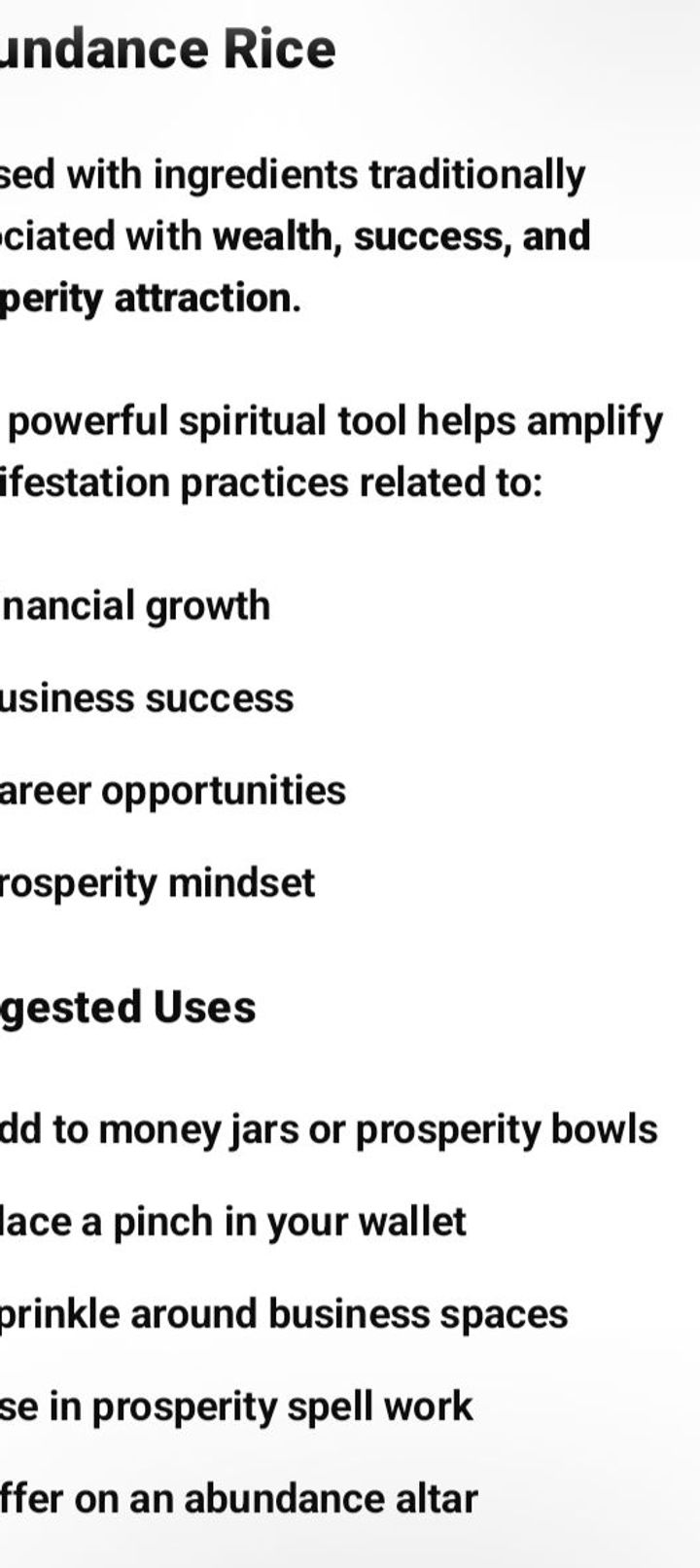 Thumbnail: Ritual Rice For Charms, Offerings, Rituals, Floor Sweeps etc.