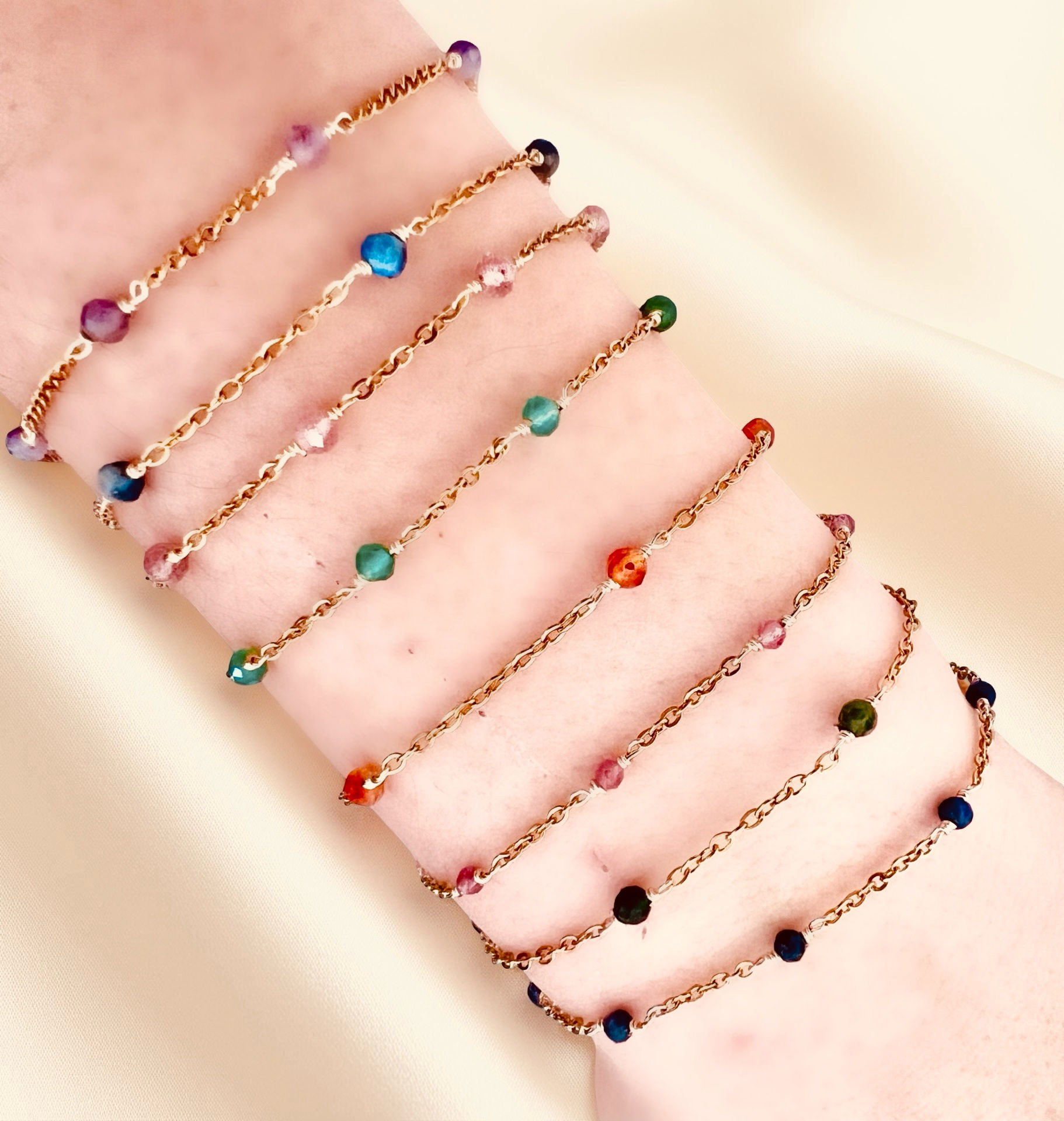glass bead bracelet