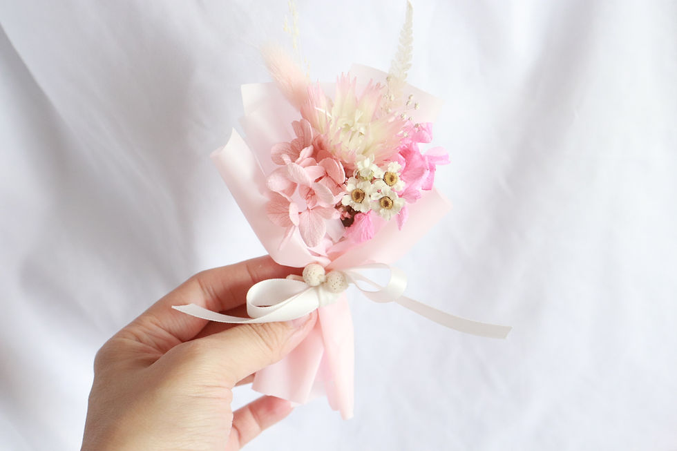 Thumbnail: Dried Flower Car Air Vent Clip with lava stones