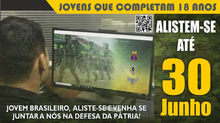 Nascidos no ano 2000 devem fazer o Alistamento Militar até o final deste mês pela internet ou na Jun