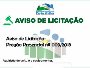 Aviso de Licitação