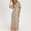 Thumbnail: Printed Maxi Dress - Melon and Teal