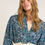 Thumbnail: Long Printed Kimono Blue