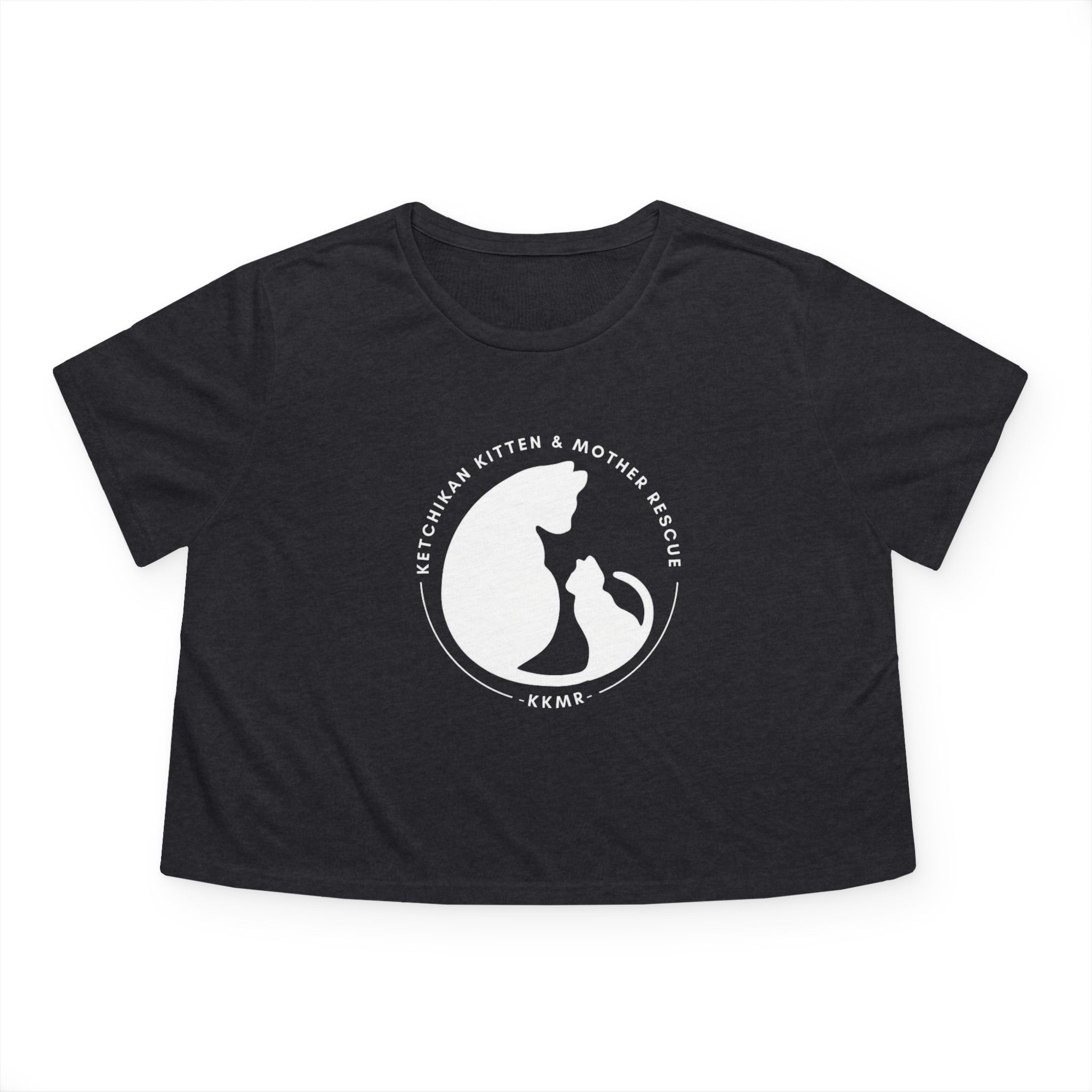 Ketchikan Kitten and Mother Rescue's Women's Flowy Cropped Tee