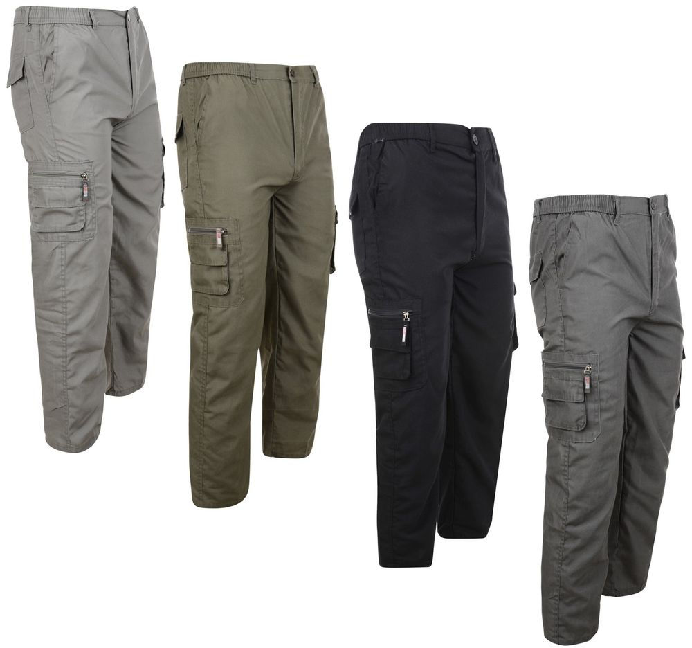 Zipper Pocket Work Trousers