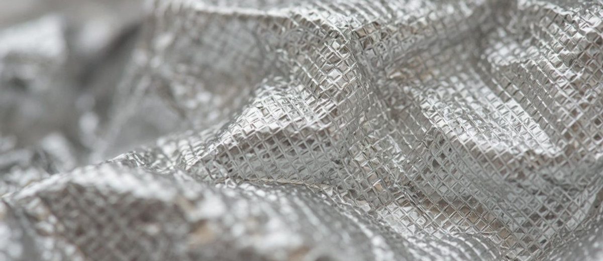Embossed foil texture